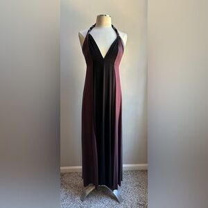 Honey Punch Colorblock Halter Maxi Dress – Size Small
